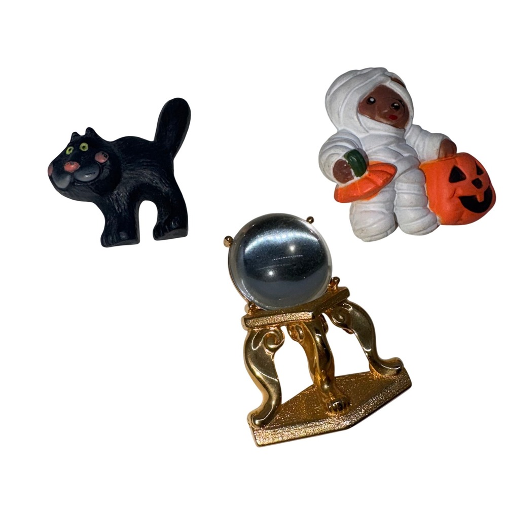 Vintage Halloween Brooch Lot Monet Hallmark Easter Unlimited